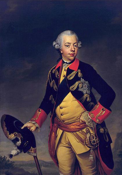 Johann Georg Ziesenis Portrait of Stadholder Willem V oil painting image